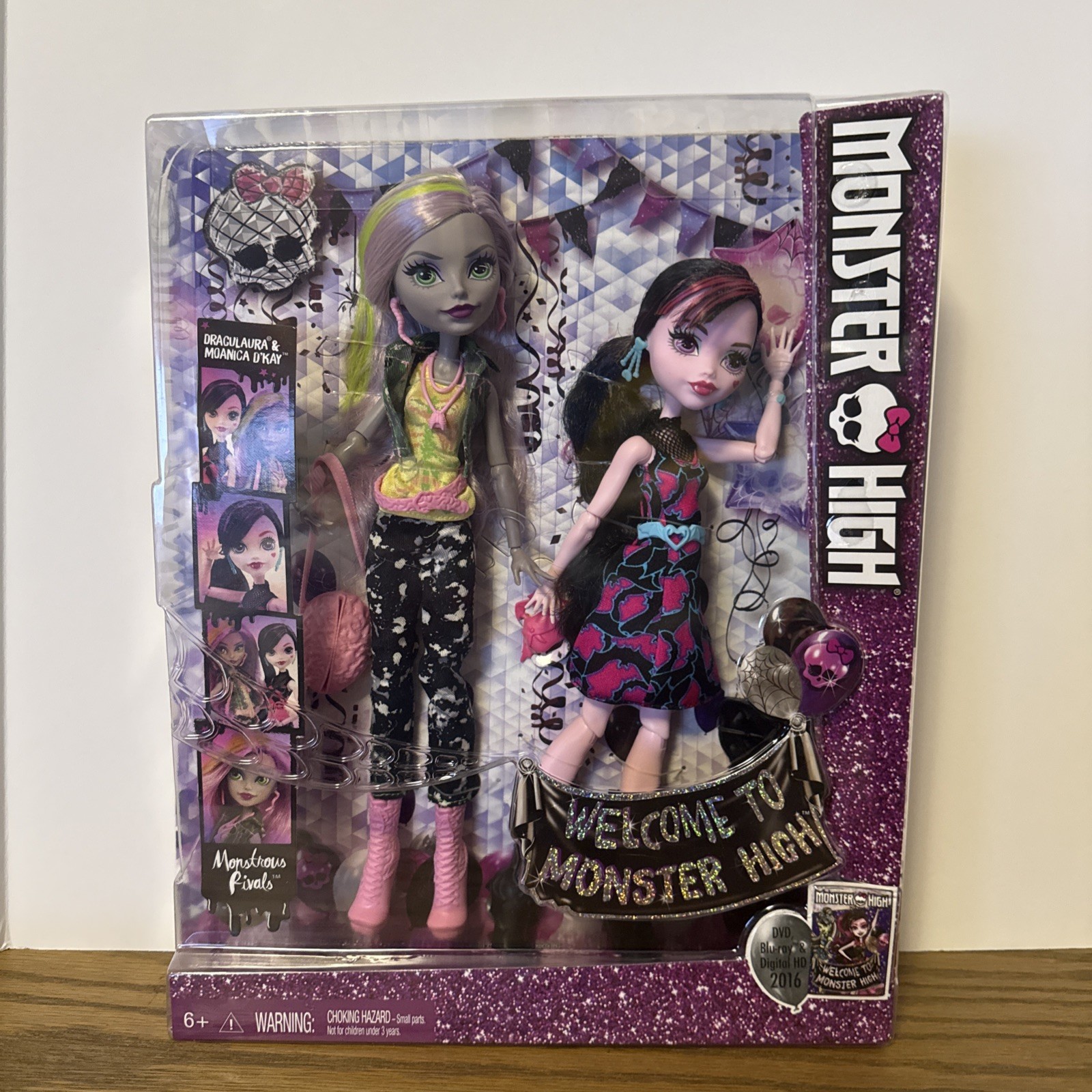 Monster High 2 Pk Draculaura and Moanica D'Kay Monstrous Rivals 2015 Mattel