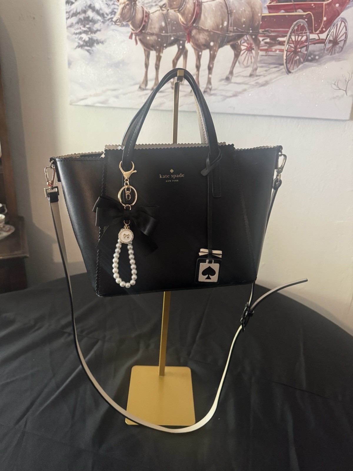 Kate Spade Black Leather Handbag