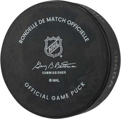 Seth Jarvis Carolina Hurricanes Signed Official Game Puck with "Caniacs" Insc