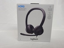 Logitech H390 Black Over the Ear Headset USB Wired - A Computer Headset