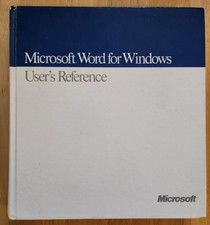 Microsoft Word For Windows User's Reference 02883 1988, Hardcover