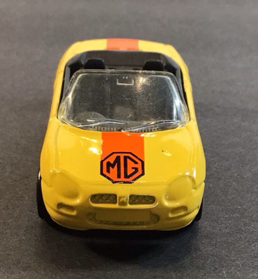 Matchbox MGF 1.8i Die-Cast Sports Car Yellow, 1/56 Scale, 1997 Vintage