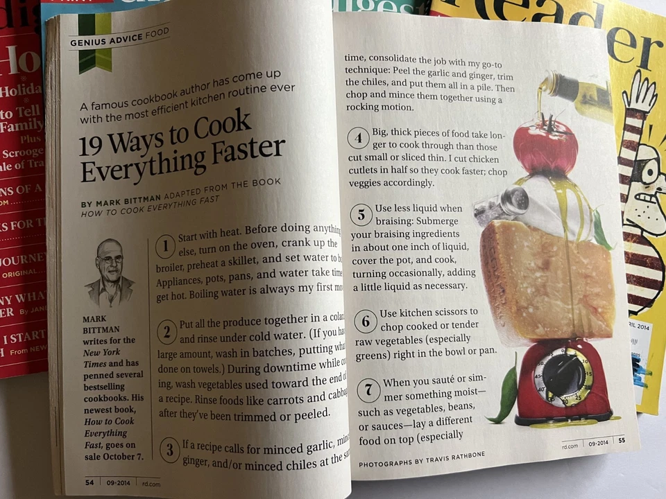 Lot of 6 Large Print Reader's Digest Magazines Back Issues 2014-2015 - Image 4 of 4