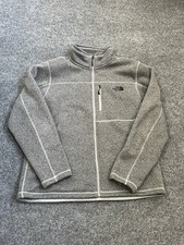 The North Face Mens Gray Full Zip Fleece Jack...