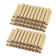 100 x Brass Straight PCB Female Thread Hex Standoff Spacer M3x5x25mm