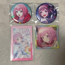 Project Sekai Emu Otori Glitter Tin Badge And Card 4-Piece Set