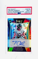 2021 Select Signatures Trevor Lawrence #SSP-TRL Tie-Dye Prizm /25 (RC) PSA 9