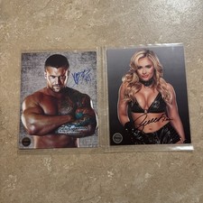 WWE SCARLETT and KARRION KROSS Autographed 8x10 Wrestling Photos -w/PWT COA
