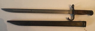 WWII WW2 Japanese Type 30 Arisaka bayonet w/scabbard w/marking on blade! 2