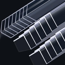 Sasylvia 20 Pcs Wall Corner Protector Guards, Vinyl 3/4 x 48 Inches Corner Tr...