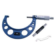 HFS(R) 3-4"x0.0001" Solid Metal Frame Outside Micrometer(Plastic Case)