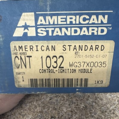 American Standard CNT1032 WG37X0035 Control-Ignition Module 1A 24/120V Corded
