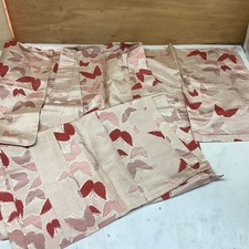 Vintage Japanese Kimono Retro Pink Red Floral Pattern Traditional Wa