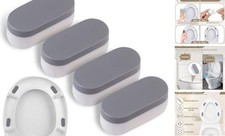 Universal Toilet Seat Bumpers, Suitable for Bidet Kits, 4 Pack Toilet Seat
