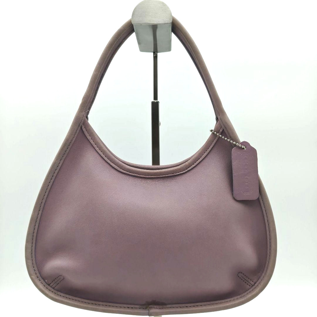 Vintage Coach Ergo One Shoulder Bag Leather Light Pur… - Gem