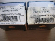 Ilco Mortise Cylinder Lock 1-1/4" Bright Brass 2 PCS