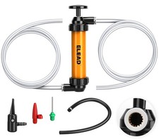 Gas Siphon Pump for Gasoline, Multi-Use Fluid Transfer Multi-use Kit, Black