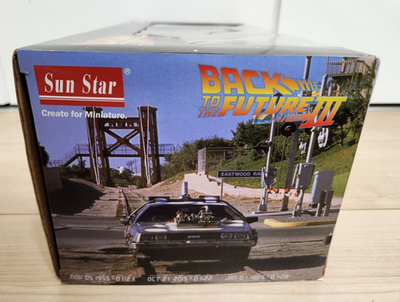 Sun Star Back to the Future III 3 1/18 Scale Diecast DeLorean