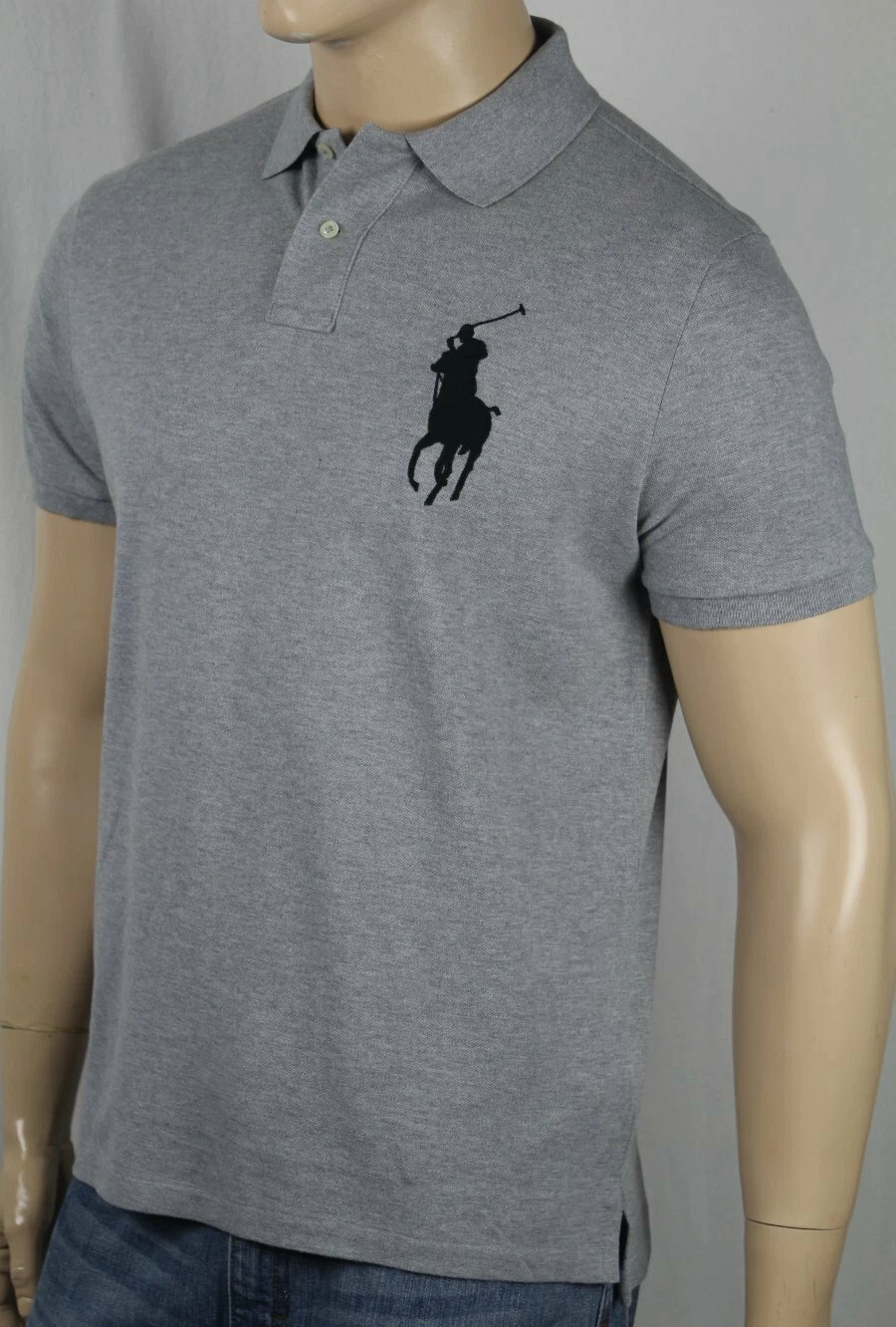 Polo Ralph Lauren Grey Custom Slim Fit Mesh Short Sleeve Shirt Big Pony NWT
Opens in a new window or