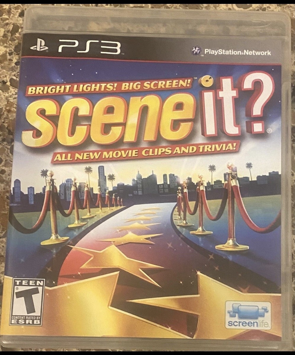 Scene It Bright Lights Big Screen (PlayStation 3, 2009) Complete w