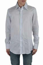 Dolce & Gabbana Men's Multi-Color Striped Dress Shirts US 17 IT 43