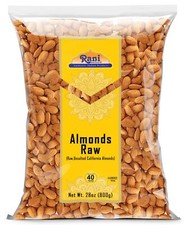 Rani Almonds, Raw Whole With Skin uncooked, unsalted 28oz 800g 
