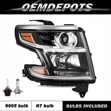 For 2015-2020 Chevy Tahoe Suburban Headlight Passenger Side RH w/ bulb 15-20