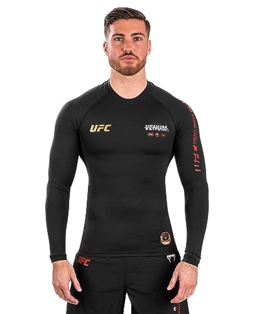 (TG. M) Venum UFC Adrenaline Men's Fight Week Rashguard performante a maniche lu