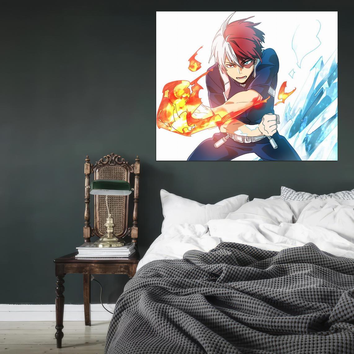 V7338 Boku No Hero Academia Todoroki Shouto Anime Manga Art WALL