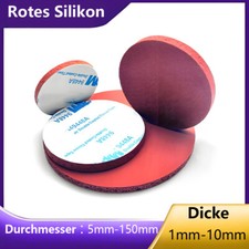 Rosa Selbstklebend Gummi Scheiben Rund Platte Durchmesser &Phi; 5mm-150mm Scheiben