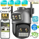 6K 15MP IP Camera Security Protection Outdoor WiFi Dual Screen PTZ Surveillance