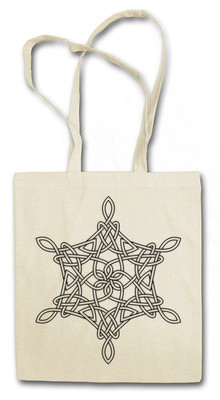 CELTIC KNOT VIII HIPSTER BAG - Stofftasche Stoffbeutel - Kelten Knoten Cross Tyr
