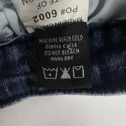 Mecca Stretch Fit Jeans Acid Crinkle Moto Lines Skinny Boys Size 14 Blue Denim - Picture 6 of 11