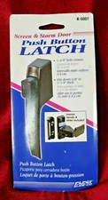 PLPCI SLIDE-CO Screen and Storm Door Push Button Latch - K-5007 - BLACK
