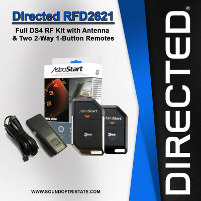 Directed Electronics AstroStart RFD2621 DS4 RF Kit Antenna & two way Remotes 