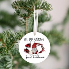 Gnome Texas Christmas Ornament - I'll Be Gnome for Christmas