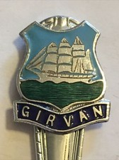 Vintage Souvenir Spoon Collectible Girvan Scotland