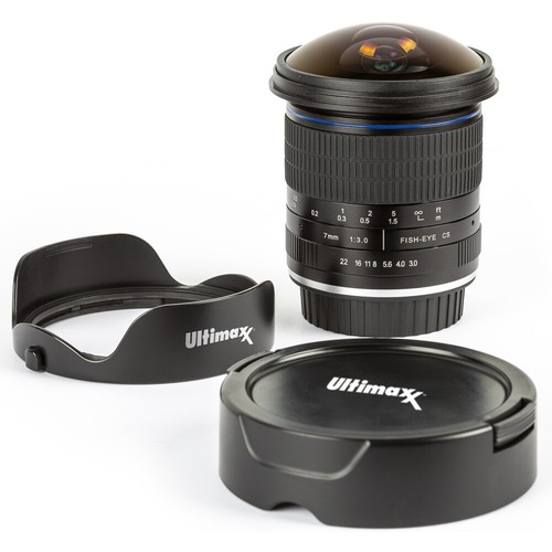 ULTIMAXX 7mm f/3.0 Aspherical Fisheye Lens for Sony NEX DSLRs - Ultra Wide Angle - Picture 4 of 7