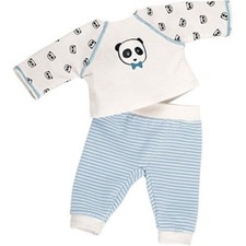 Puppen Panda Schlafanzug Pyjama Hausanzug 36 cm Puppen Käthe Kruse, Nr. 26706