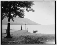 8" x 10" Photo Lake Skaneateles N.Y. Shady Beach 1896