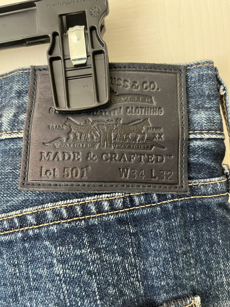 LEVI'S 501 Japan Made & Crafted Selvedge Big E Rip & Patch LEVI'S 501 Japan Made & Crafted Selvedge Big E Rip & Patch