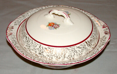 Antique England Porcelain Covered Vegetable Dish With Lid | eBay