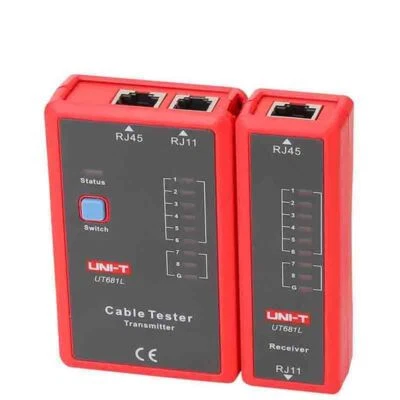 Kabeltester Netzwerktester LAN Kabel RJ45 RJ11 Telefonkabel Testgerät hochwertig - Bild 1 von 4