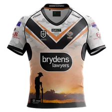 Wests Tigers Anzac Round Jersey Sizes XS - Large Available NRL Steeden 23