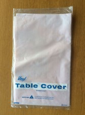 Vintage 1960s 1970s Pink Floral Waterproof Plastic Square Tablecloth 34" x 34"