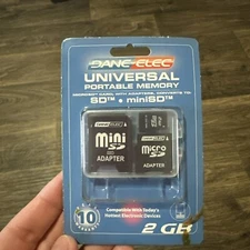 Dane-Elec universal portable memory 4- in-1 media device 2 GB