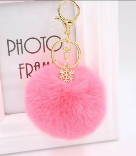 fluffy bag charm