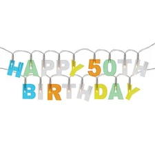 Splosh Happy 50th Birthday Party Lights Pary Decorations
