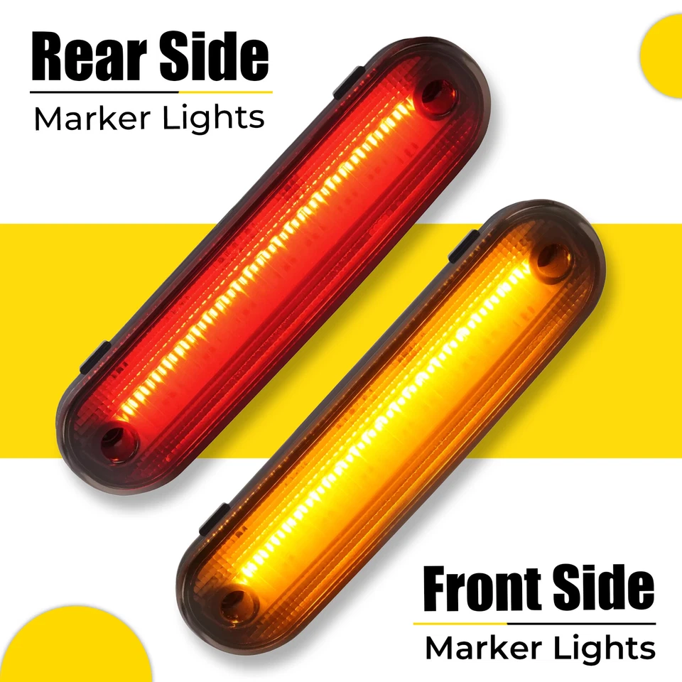 4X Luz indicadora lateral LED lente fumê frontal traseira PARA MAZDA MX-5 MIATA 1990-2005 - Imagem 2 de 4