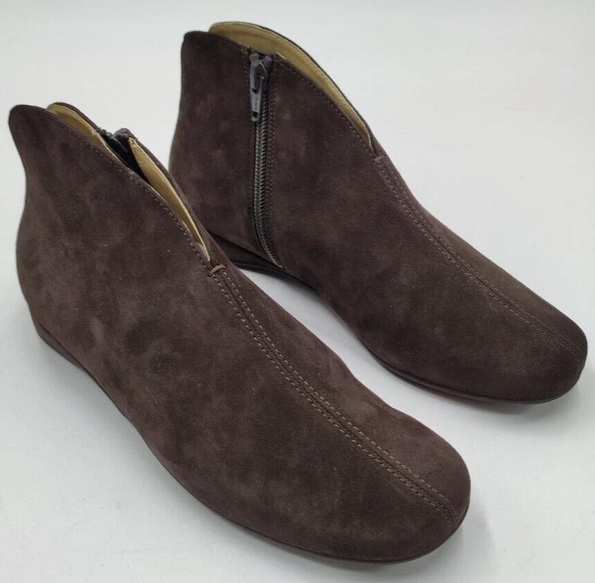 Stiefeletten 36 Echt Leder Hassia Damen Schuhe Braun Halbhoch Premium Weit G 2 - Bild 3 von 4